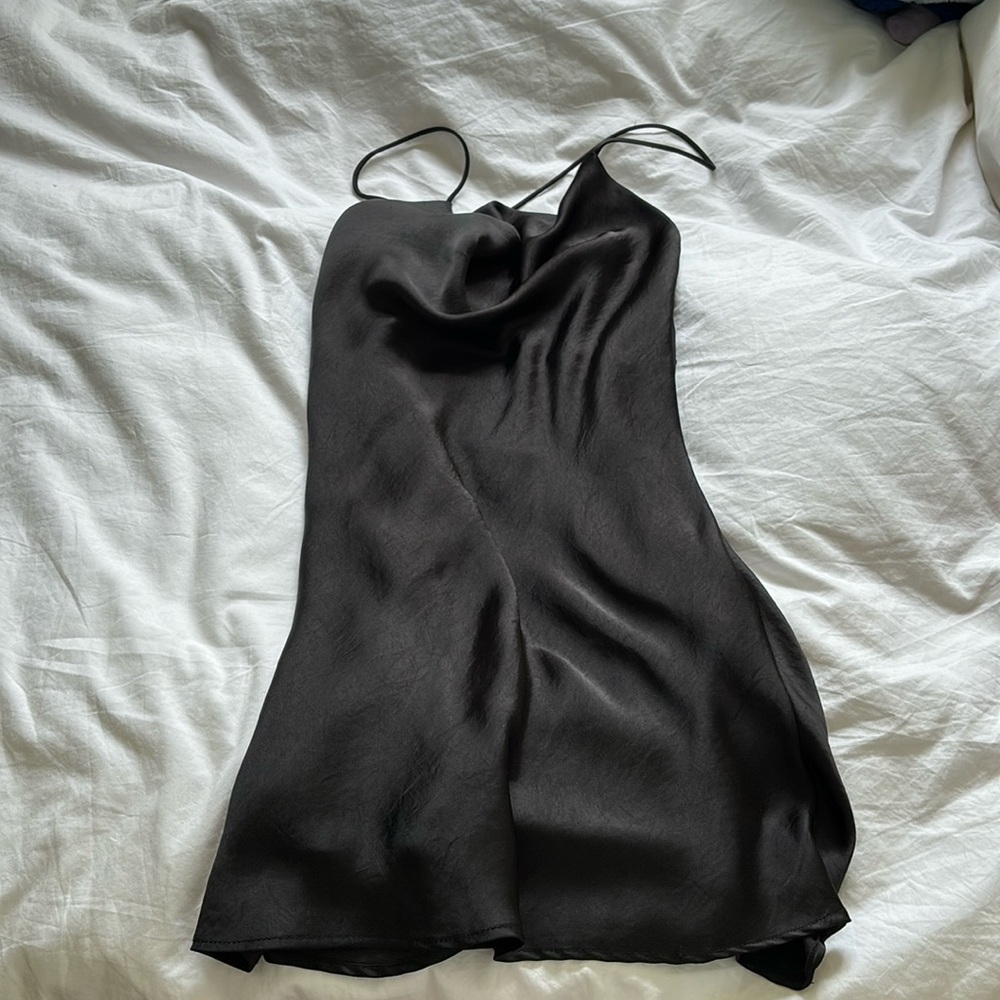 Zara satin mini dress